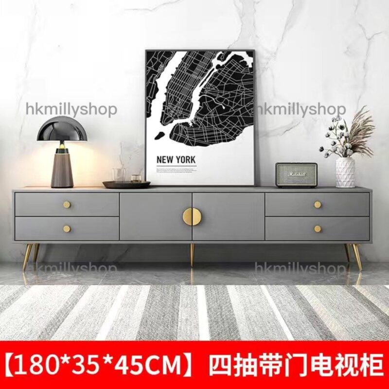 A&1415電視櫃 落地櫃 電視機櫃茶几櫃 咖啡櫃組合櫃 客廳收納櫃 - Image 4