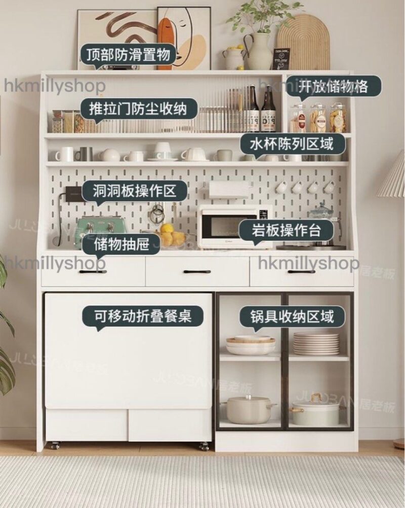 A&1439可訂製尺寸餐桌邊櫃組合櫃一體櫃 - Image 5