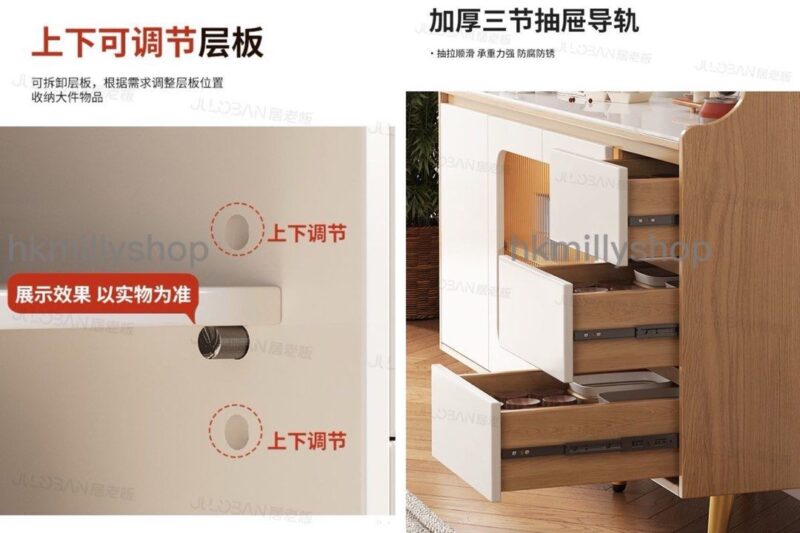 A&1440可訂製尺寸餐邊櫃 酒櫃 茶水櫃 碗櫃 電器置物櫃 - Image 6