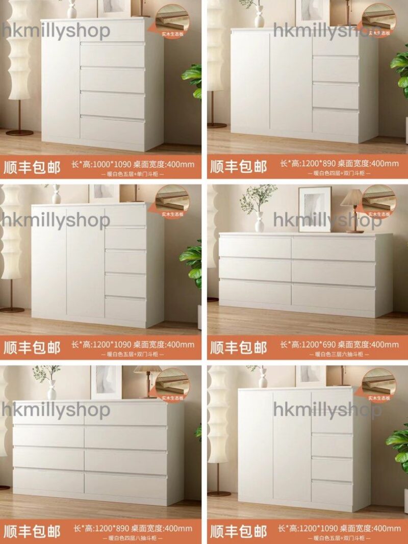 A&1448實木生態板櫃桶抽屜櫃五斗櫃多層儲物櫃收納櫃 - Image 9