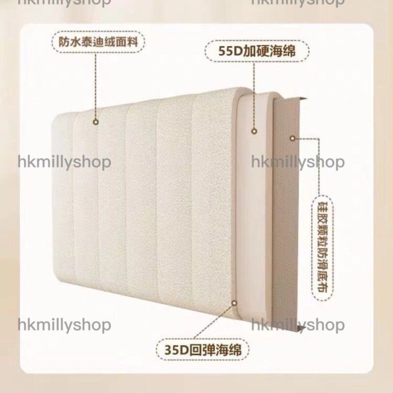 A&1456訂製窗台墊 飄窗墊訂造 陽台主臥海綿墊 泰迪絨布料多顏色選擇 - Image 8