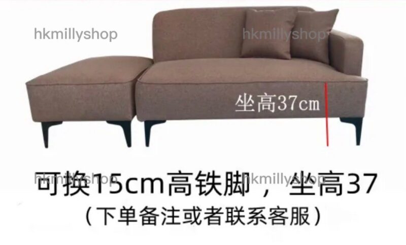 A&1481訂製尺寸顏色日式沙發 布藝梳化 科技皮沙發 榻榻米單人沙發 雙人梳化 防水防污皮沙發 - Image 10