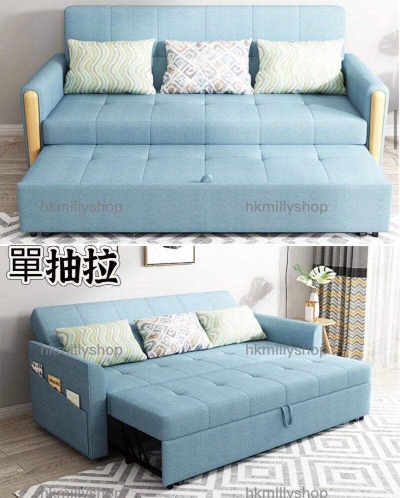A&1483訂製顏色儲物沙發床 布藝梳化床 科技布沙發床 - Image 4