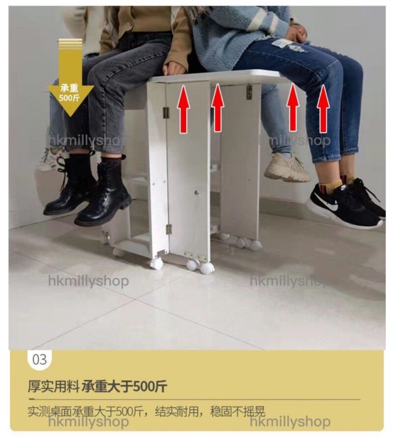 A&148桌凳組合 摺枱 蝴蝶枱 餐桌餐椅组合 一枱四椅 摺疊餐桌 摺疊桌 摺疊飯桌 摺疊餐枱 摺疊飯檯 可收納餐桌 食飯桌 雞翼桌 蝴蝶桌 - Image 8