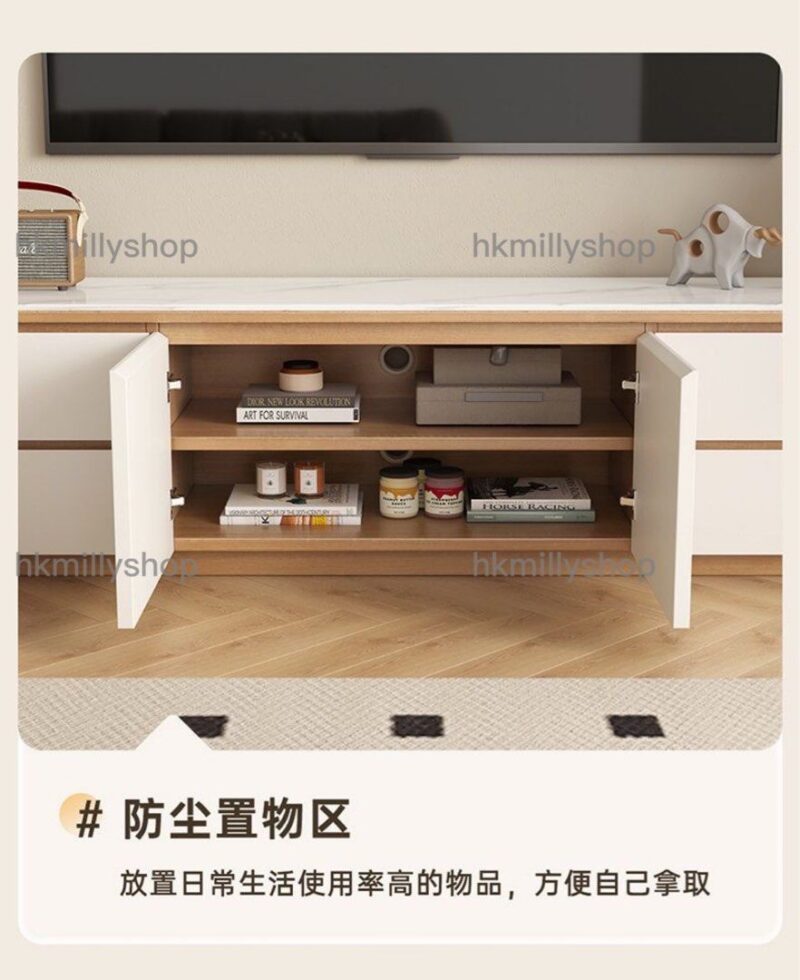 A&1512電視櫃茶几組合 雲石檯面 客廳儲物櫃 落地櫃 TV櫃 電視機櫃 - Image 8