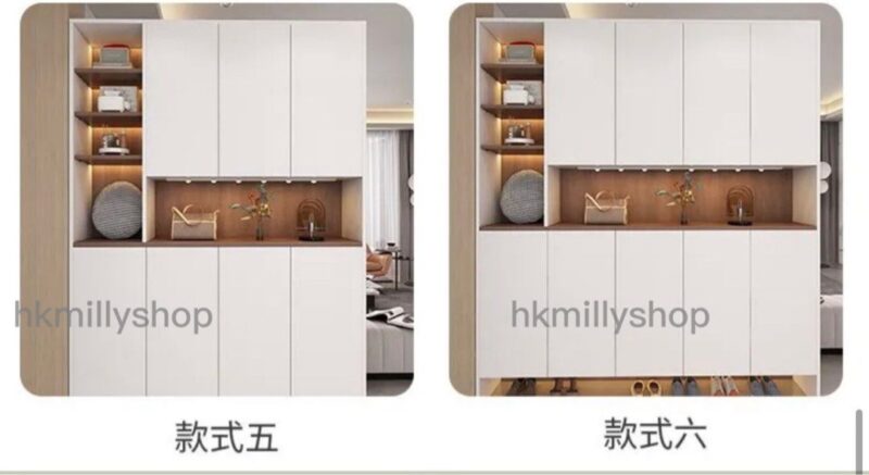 A&1519高身鞋櫃 門廳櫃 入門櫃 隔斷櫃 鞋架 入門收納櫃 玄關櫃 展示櫃 酒櫃餐邊櫃 客廳儲物櫃 茶水櫃 碗櫃 - Image 4