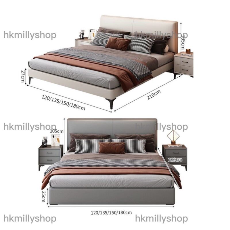 A&1520油壓床儲物床 框架床 雙人床 四呎床 五呎床 Queen size bed 氣壓床 液壓床 科技佈床頭軟靠 收納床架全新包送貨 - Image 11