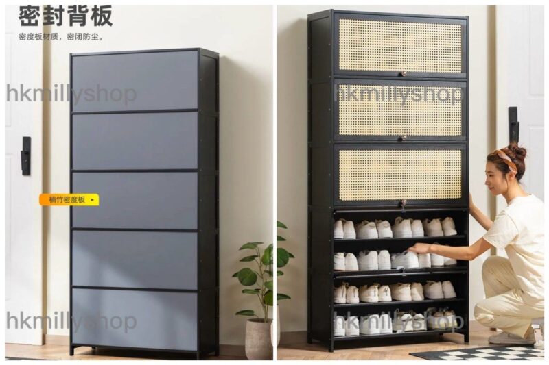 A&1593大容量上翻門鞋櫃 鞋架 入門櫃 多層收納架 - Image 3