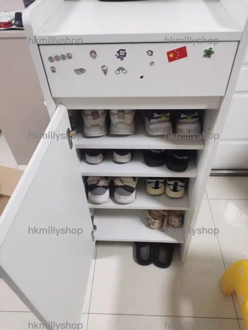 A&1625實木宅身鞋櫃 鞋架掛衣櫃一體 玄關櫃 入門收納櫃 儲物櫃 單門鞋櫃 窄櫃 小型櫃子 - Image 10