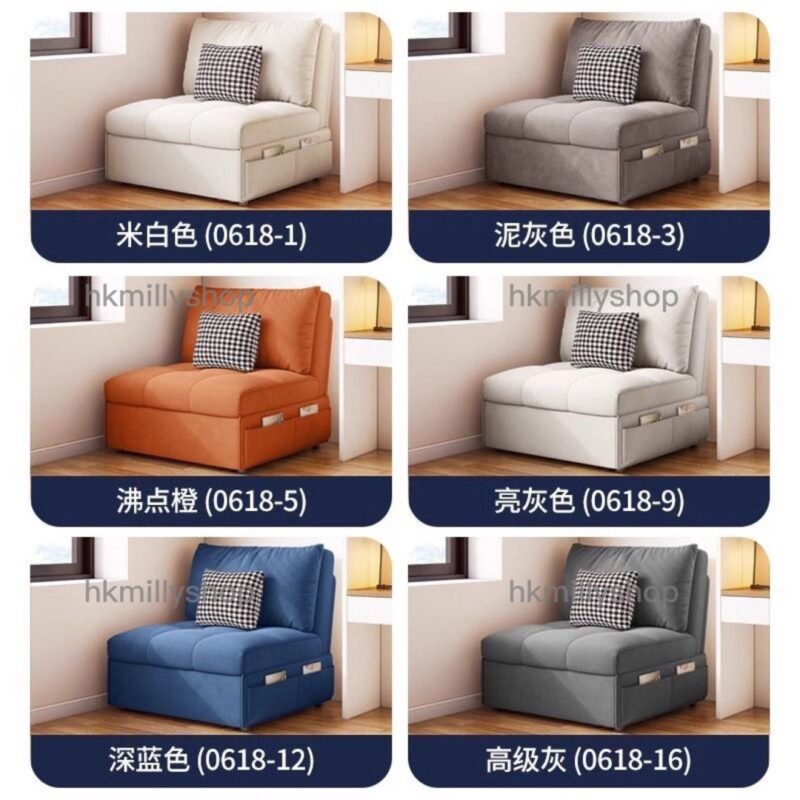 A&1641新型抗菌絨布梳化床 沙發床 單人梳化床 雙人沙發床 儲物梳化 - Image 7
