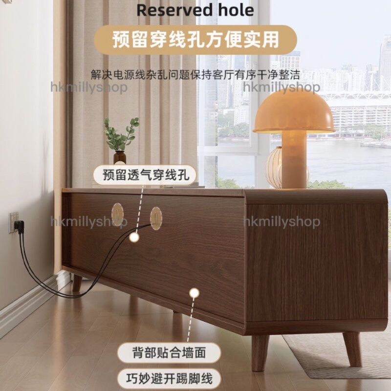 A&1652實木電視櫃茶几組合 地櫃 客廳收納櫃 儲物櫃 抽屜櫃 櫃桶櫃 - Image 5