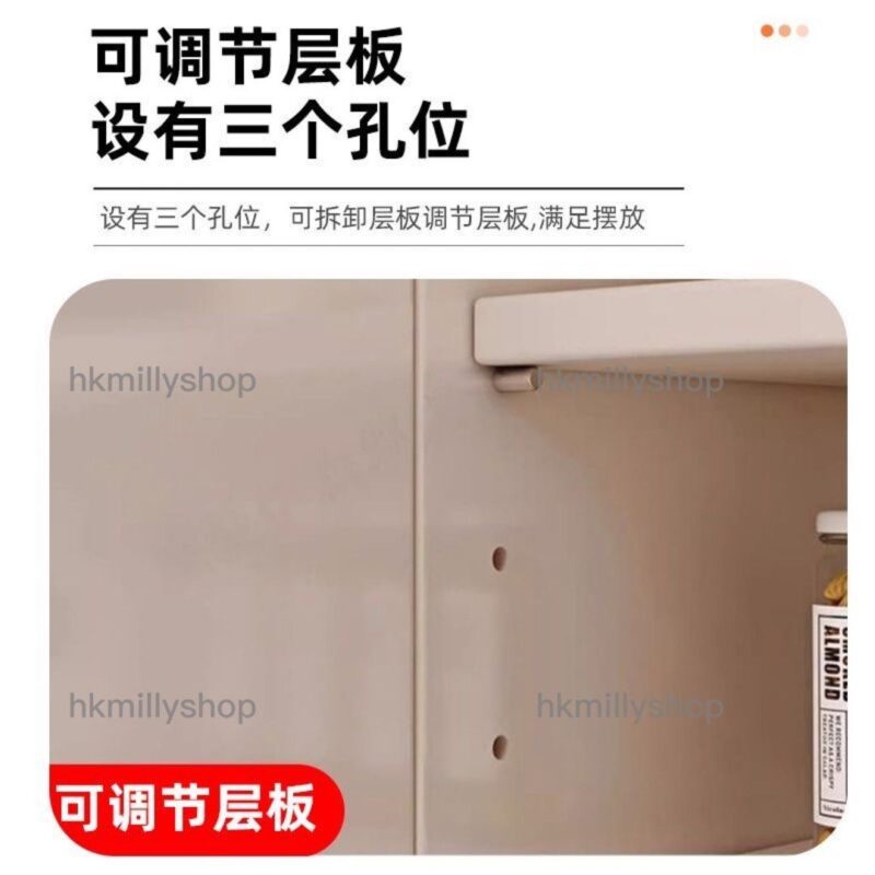 A&1679法式奶油風餐邊櫃E0級實木生態板咖啡櫃茶水櫃碗櫃玄關櫃多層收納櫃儲物櫃置物櫃水杯櫃 - Image 7