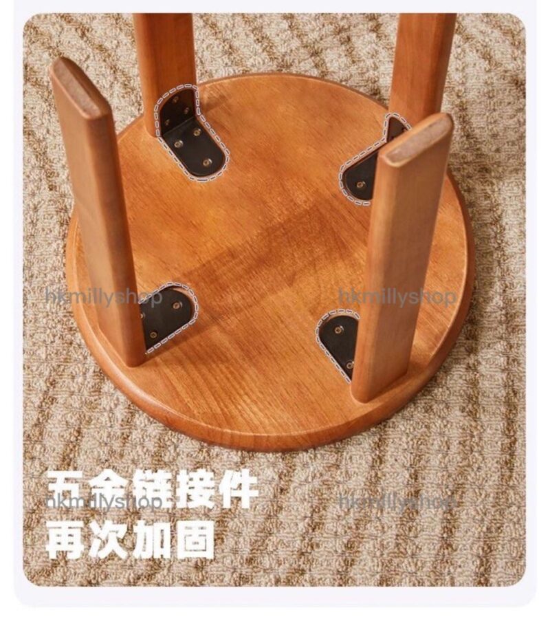 A&1683免安裝疊疊凳 進口實木橡膠木凳子 多功能變形凳 - Image 7