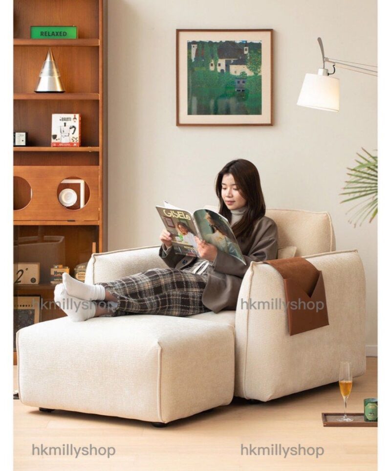 A&1684輕奢絨布沙發 復古梳化 奈斯絨布藝梳化 - Image 6