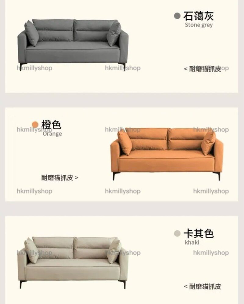 A&1689貓抓皮梳化 單人位 雙人位 三人位 加大加高大靠背沙發 - Image 10
