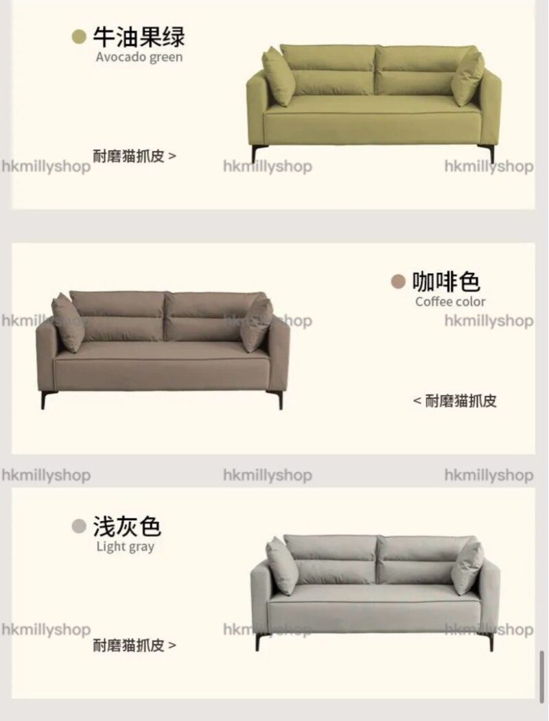 A&1689貓抓皮梳化 單人位 雙人位 三人位 加大加高大靠背沙發 - Image 9