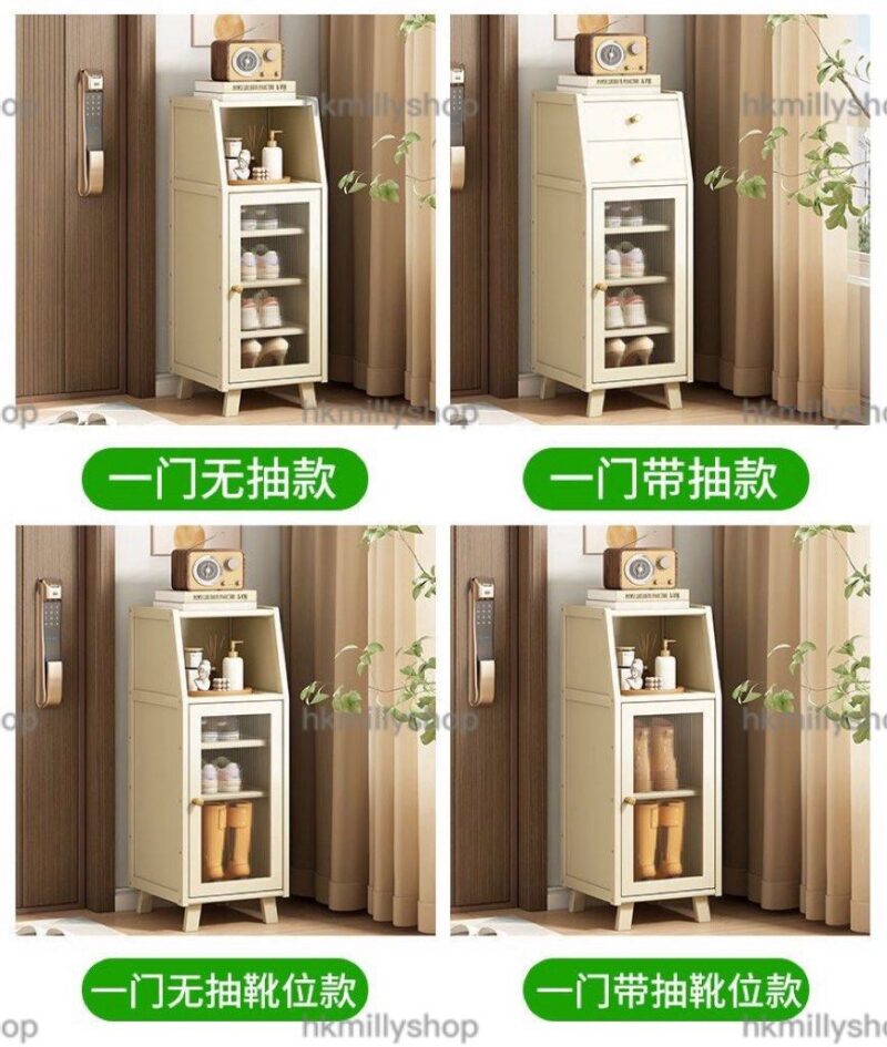 A&1717實木鞋櫃多尺寸選擇 全新鞋架 入門置物架 多層收納櫃 儲物櫃楠竹材質櫃子 置物櫃包送貨 - Image 5