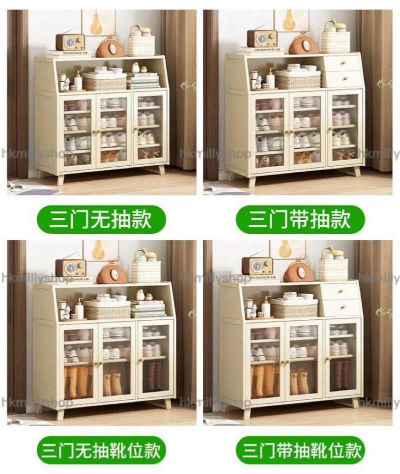 A&1717實木鞋櫃多尺寸選擇 全新鞋架 入門置物架 多層收納櫃 儲物櫃楠竹材質櫃子 置物櫃包送貨 - Image 8