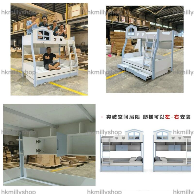 A&1740可訂造尺寸雙層床拖床組合床 - Image 2