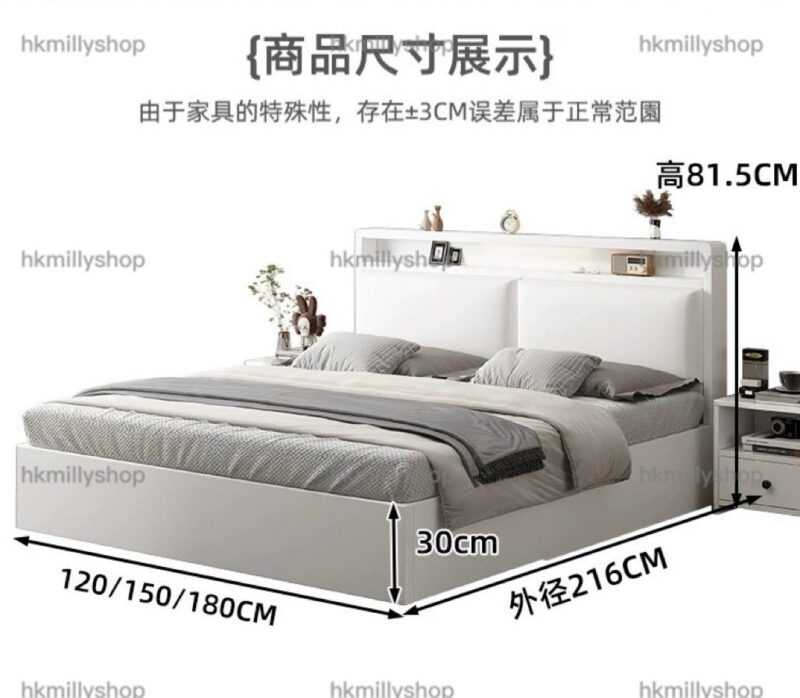 A&1777實木床加固耐用雙人床 - Image 10