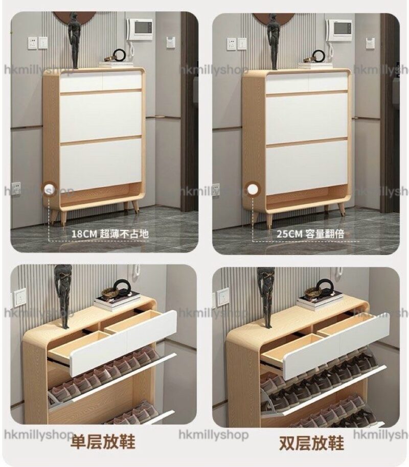 A&1820翻斗鞋櫃 簡約鞋櫃 超薄鞋櫃 18cm深度 鞋架帶櫃桶 - Image 7