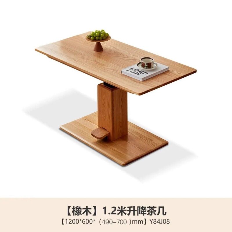 A&1845實木升降枱 餐枱 茶几 可調製高低桌子 升級餐桌 食飯枱 飯桌 4-6人檯 多通途多功能寫字枱 工作枱 - Image 5