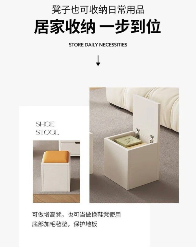 A&1853多功能升降茶几餐枱兩用折疊枱一枱四椅咖啡桌儲物凳茶枱折疊桌子收納桌子多用途桌子椅子 - Image 8