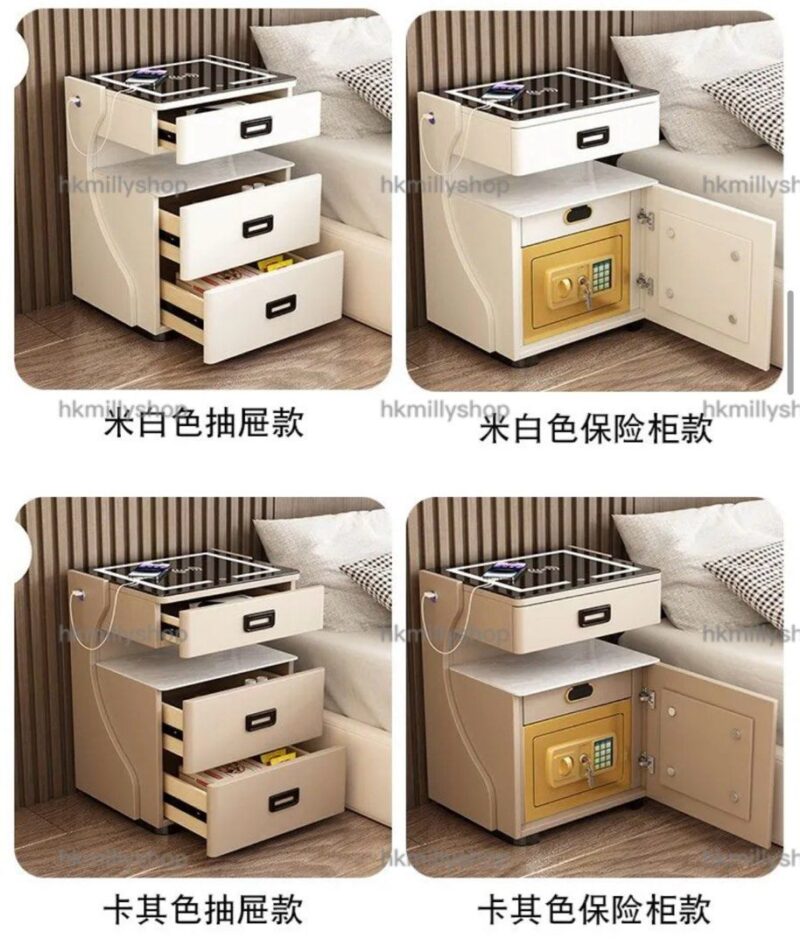 A&1872免安裝智能床頭櫃保險櫃 無線充電 USB接口 夾萬櫃 - Image 7