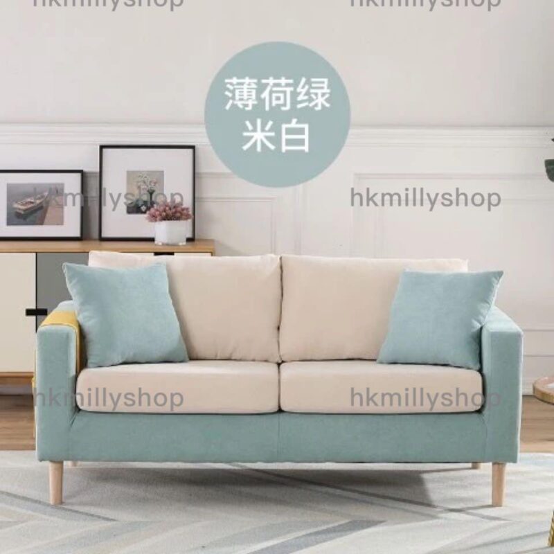 A&0879布藝梳化 北歐簡約小戶型沙發 服裝店門店梳化休息凳 - Image 3