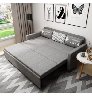 A&0199三防面料布藝梳化床 sofa bed