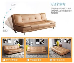 A&0995布藝梳化床 pu皮質梳化床 辦公室家用沙發床